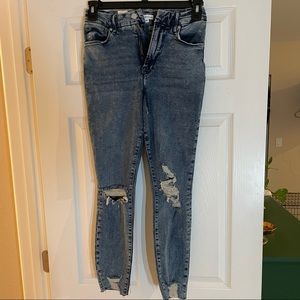 Good American distressed jeans
